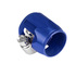 AN10 AN-10 PUSH ON HOSE END COVER CLAMP FINISHER BLUE ALUMINUM ANODIZED FITTING