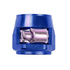 AN10 AN-10 PUSH ON HOSE END COVER CLAMP FINISHER BLUE ALUMINUM ANODIZED FITTING