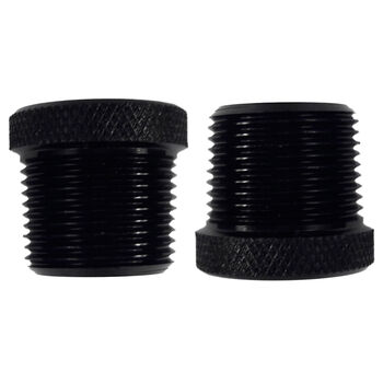 Two (2) Black Aluminum Oil Filter with 1/2-28 to 3/4NPT Round Threading