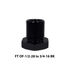 One (1) Black Aluminum Oil Filter with 1/2-28 to 3/4-16 Threading