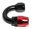 AN10 Black+Red 180 Degree Swivel Fuel Oil Gas Line Hose End Fitting Adapter New