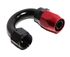 AN10 Black+Red 180 Degree Swivel Fuel Oil Gas Line Hose End Fitting Adapter New