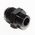 -8AN Male to M16x1.5Metric Male Flare Hose End Fitting Adapter Black 0 Degree