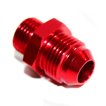 AN8 M16*1.5 Oil/Fuel Line Hose End Male/Female Union RED Fitting Adapter