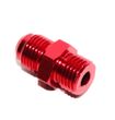 6AN AN-6 TO M14X1.5 NPT Male Thread Aluminum Anodized Fitting Adapter RED