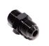 6AN AN-6 TO M14X1.5 NPT Male Thread Aluminum Anodized Fitting Adapter BLACK