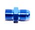 6AN AN-6 TO M14X1.5 NPT Male Thread Aluminum Anodized Fitting Adapter BLUE