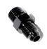 -4AN Male to M12x1.5Metric Male Thread Aluminum Anodized Fitting Adapter Black