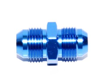 -8AN Male to -8AN Male Thread Flare Aluminum Hose End Fitting Adapter Blue New