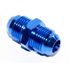 -8AN Male to -8AN Male Thread Flare Aluminum Hose End Fitting Adapter Blue New