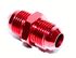 New -8AN Male to -8AN Male Thread Straight Aluminum Hose End Fitting Adapter Red