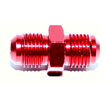 New Red -6AN Male to -6AN Male Thread Straight Aluminum Anodized Fitting Adapter