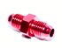 -4AN Male to -4AN Male 0 Degree Straight Aluminum Anodized Fitting Adapter Red