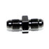 Black -4AN Male to -4AN Male 0 Degree Straight Aluminum Anodized Fitting Adapter