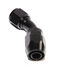 BLACK -12AN AN12 45 Degree Swivel Oil/Fuel/Gas Line Hose End Fitting Adapter