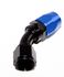 New Black+Blue AN10 45 Degree Swivel Oil/Fuel/Gas Line Hose End Fitting Adapter