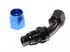 New Black+Blue AN10 45 Degree Swivel Oil/Fuel/Gas Line Hose End Fitting Adapter