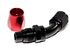 45 Degree -10AN AN10 Swivel Oil/Fuel/Gas Line Hose End Fitting Adapter Black+Red