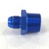 -8AN Male to 3/4NPT Male Thread Aluminum Anodized Hose End Fitting Adapter Blue