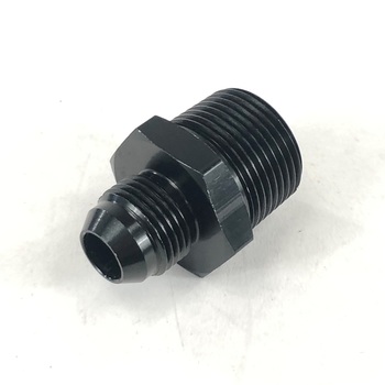 -8AN Male to 3/4NPT Male Thread Aluminum Anodized Hose End Fitting Black Adapter