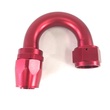 (one)16AN-AN16 180Degree Swivel Oil/Fuel/Gas Line Hose End Fitting Adapter Red