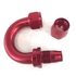 (one)16AN-AN16 180Degree Swivel Oil/Fuel/Gas Line Hose End Fitting Adapter Red