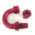 (one)16AN-AN16 180Degree Swivel Oil/Fuel/Gas Line Hose End Fitting Adapter Red