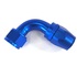 (one) 16AN AN16 90 Degree Swivel Oil/Fuel/Gas Line Hose End Fitting Adapter Blue