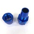 (One) 16AN AN16 Straight Swivel Oil/Fuel/Gas Line Hose End Fitting Adapter Blue