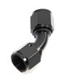 (one) AN8 Female to 8AN AN-8 Female 45 Degree Flare Swivel Fitting Adapter Black