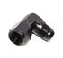 (one) Black AN8 Female to 8AN AN-8 Male 90 Degree Flare Swivel Fitting Adapter