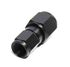 (one) Straight Swivel Fuel Oil Gas Line 6AN Female to Female AN8 Fitting Black