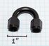 (one) AN4 Female to 4AN AN-4 Female 180 Degree U Shape Swivel Fitting Adapter