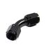 (one) Black AN4 Female to 4AN AN-4 Female 45 Degree Flare Swivel Fitting Adapter