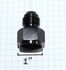 (one) Black AN10 Female to 8AN AN-8 Male Straight Flare Swivel Fitting Adapter