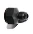 (one) Black AN10 Female to 6AN AN-6 Male Straight Flare Swivel Fitting Adapter