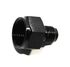 (one) Black AN10 Female to 6AN AN-6 Male Straight Flare Swivel Fitting Adapter