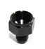 (one) Black AN10 Female to 6AN AN-6 Male Straight Flare Swivel Fitting Adapter