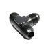 (one) AN8 8-AN Male to 2x AN8 8-AN Male Black 3-Way Tee T-Piece Fitting Adapter