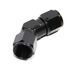 (one) Black 45 Degree AN8 Female to 8AN AN-8 Female Flare Swivel Fitting Adapter