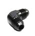 (one) 90 Degree AN8 8AN Male to AN-8 Male Swivel Fuel Oil Gas Line Fitting Black