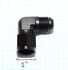 (one)Black AN10 Female to 10AN AN-10 Male 90 Degree Flare Swivel Fitting Adapter