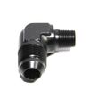 (one) AN8 8AN Male to 1/4NPT Male 90 Degree Fuel Oil Gas Line Fitting Adapter