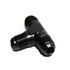 (one) AN6 6-AN Male to 2x AN6 6-AN Male Black 3-Way Tee T-Piece Fitting Adapter