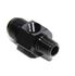 (one)6AN to Male 1/8NPT Straight Fitting Adapter+1/8NPT Pressure/Temp Port Black