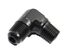 (one) AN6 6AN Male to 1/4NPT Male 90 Degree Fuel Oil Gas Line Fitting Adapter