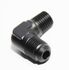 (one) AN6 6AN Male to 1/4NPT Male 90 Degree Fuel Oil Gas Line Fitting Adapter