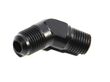 (one) 45 Degree Fuel Oil Gas Line Fitting Adapter AN6 6AN Male to 1/4NPT Male