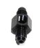 (one) Black 4AN to Male AN4 Straight Fitting Adapter + 1/8NPT Pressure/Temp Port