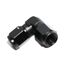 (one) 90 Degree Black AN4 Female to 4AN AN-4 Female Flare Swivel Fitting Adapter